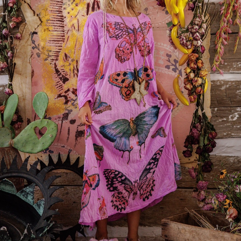 Magnolia Pearl Pasion de Papillon Viggo Tee Dress, OS